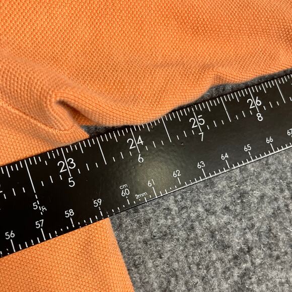 Nautica Mens Size XL Orange Polo Shirt Short Sleeve Stripe Cotton Classic Fit - Picture 5 of 8